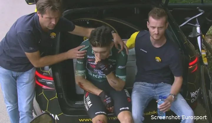 Van Aert had to fight hard after his fall in La Vuelta