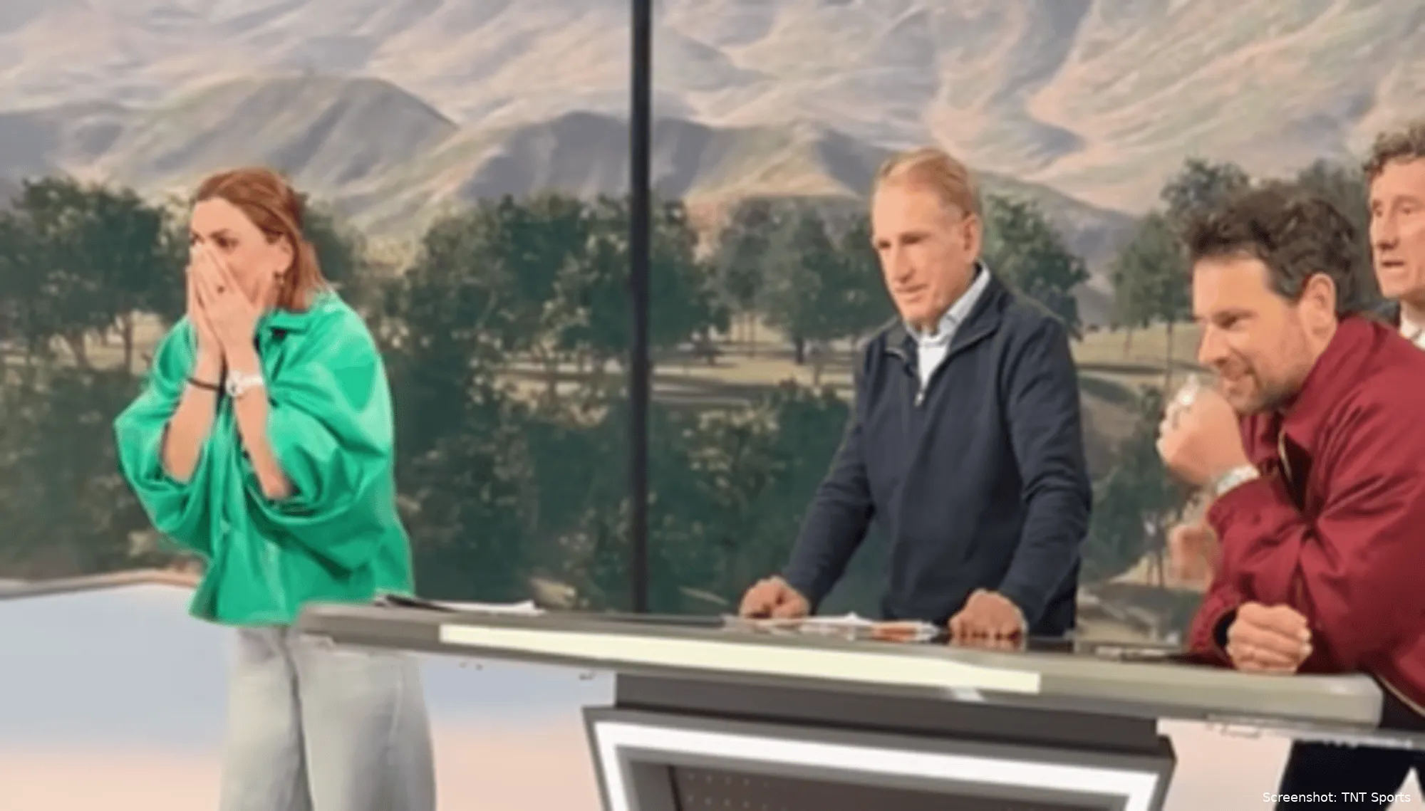 TNT Sports studio reaction to Wout van Aert winning Paris-Roubaix 2026