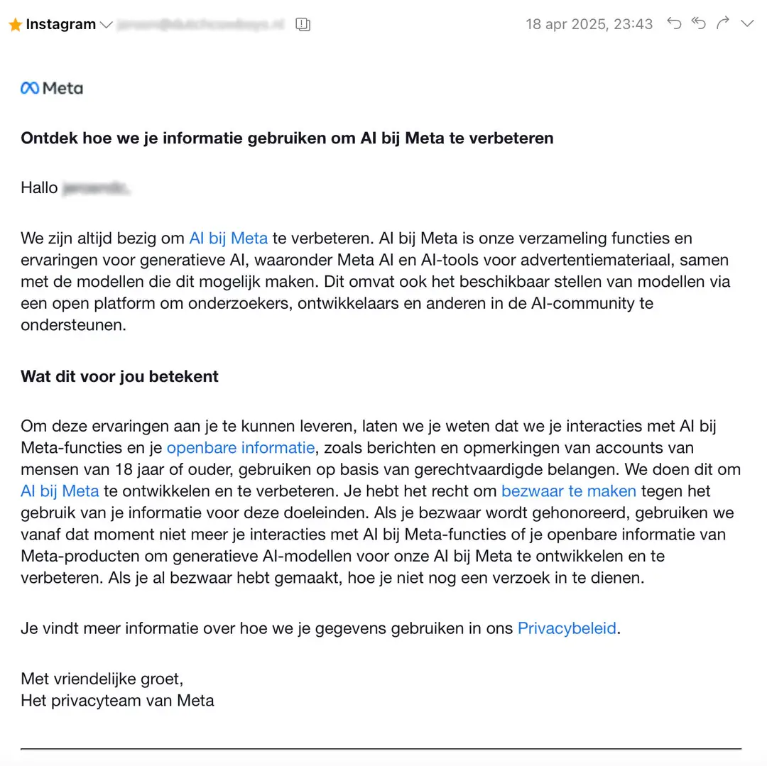 instagram mail