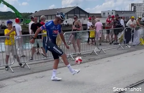 Mathieu van der Poel kon uitstekend hooghouden in een video van Tour de Tietema