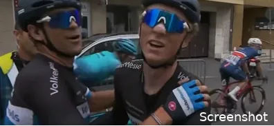 Haest en Schulting na de finish in Slowakije