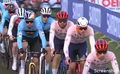 WK veldrijden 2023: Nieuwenhuis tussen Mathieu van der Poel en Wout van Aert