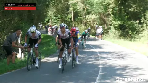 Del Toro accelerates after teammate Ayuso (left) upped the pace