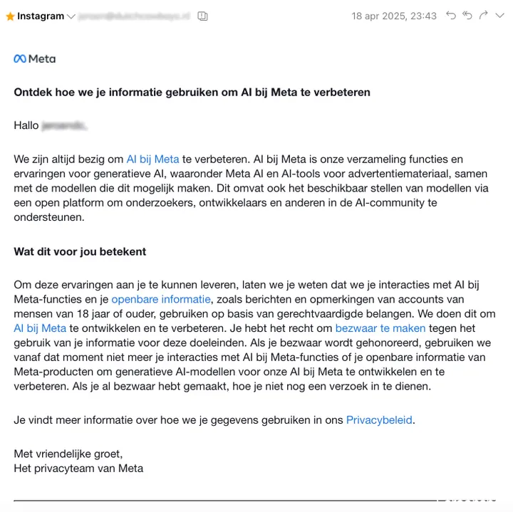 instagram mail