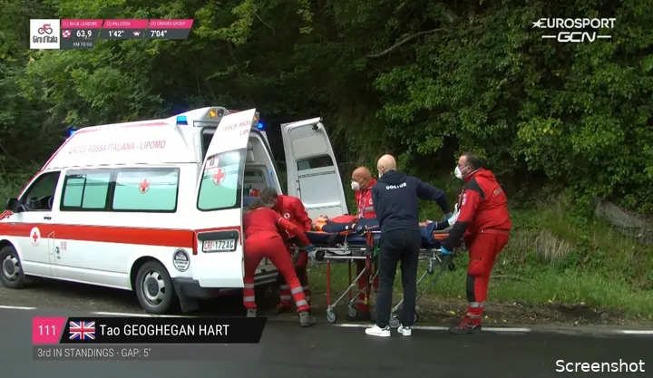 With a complicated leg fracture, Hart dropped out of the 2023 Giro, something he suffered from for a long time.