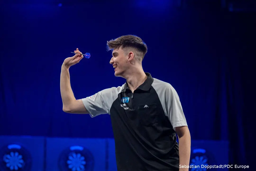 The youngest player on the PDC Pro Tour: Yorick Hofkens (18)