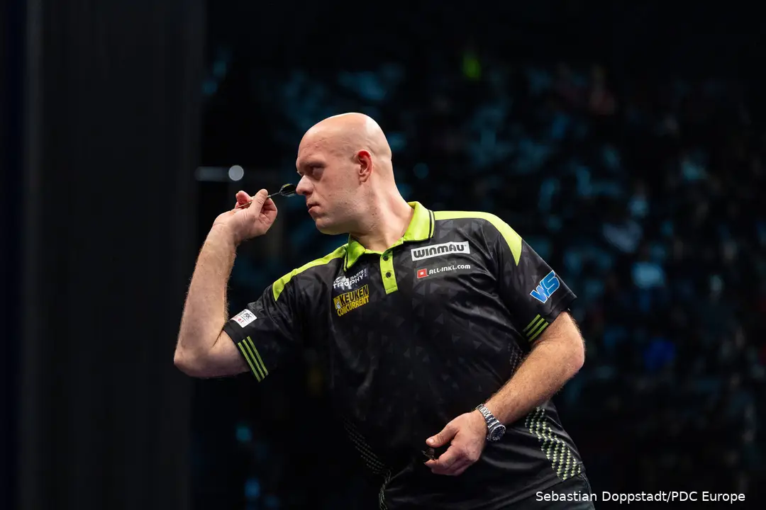 Michael van Gerwen in action