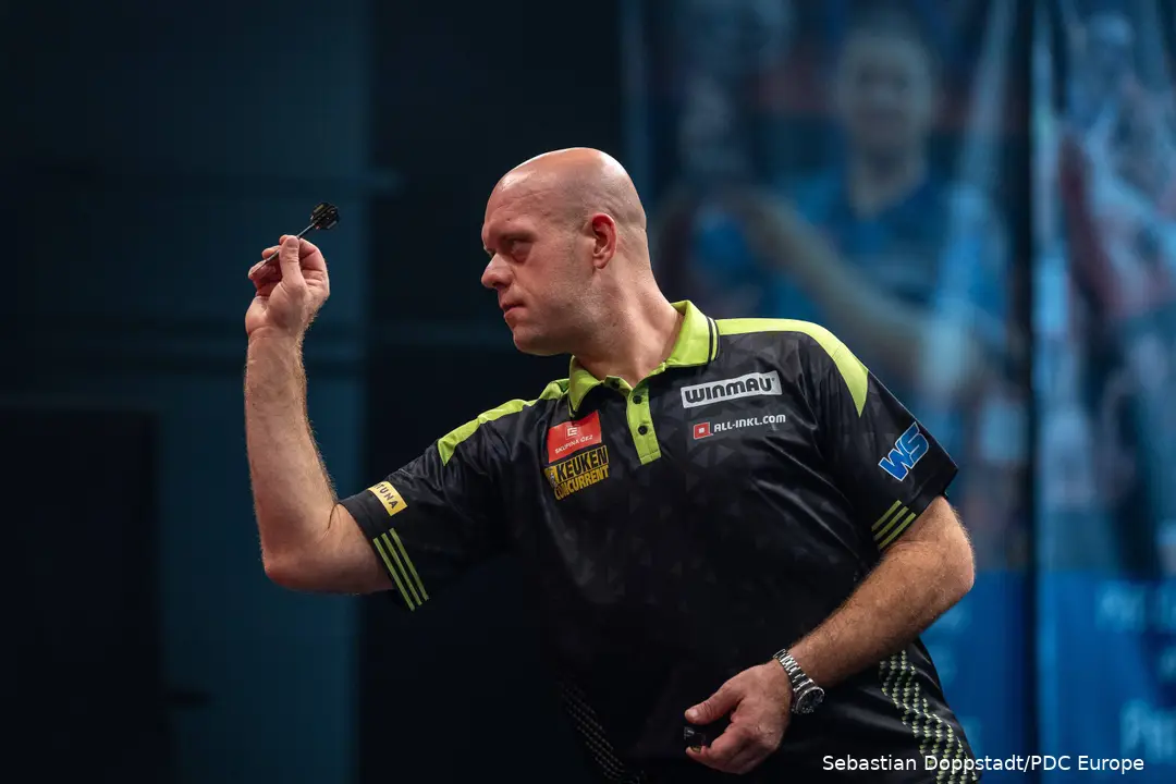 Michael van Gerwen in actie