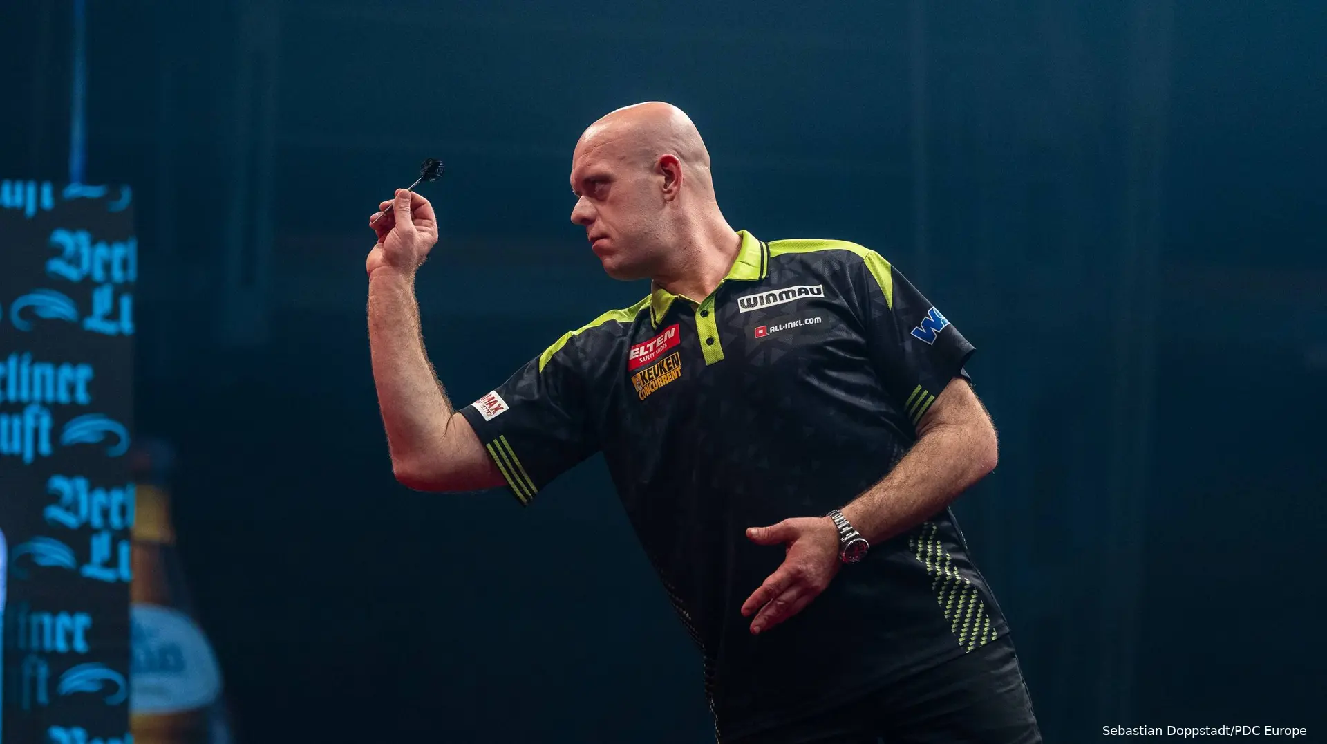 Michael van Gerwen in action