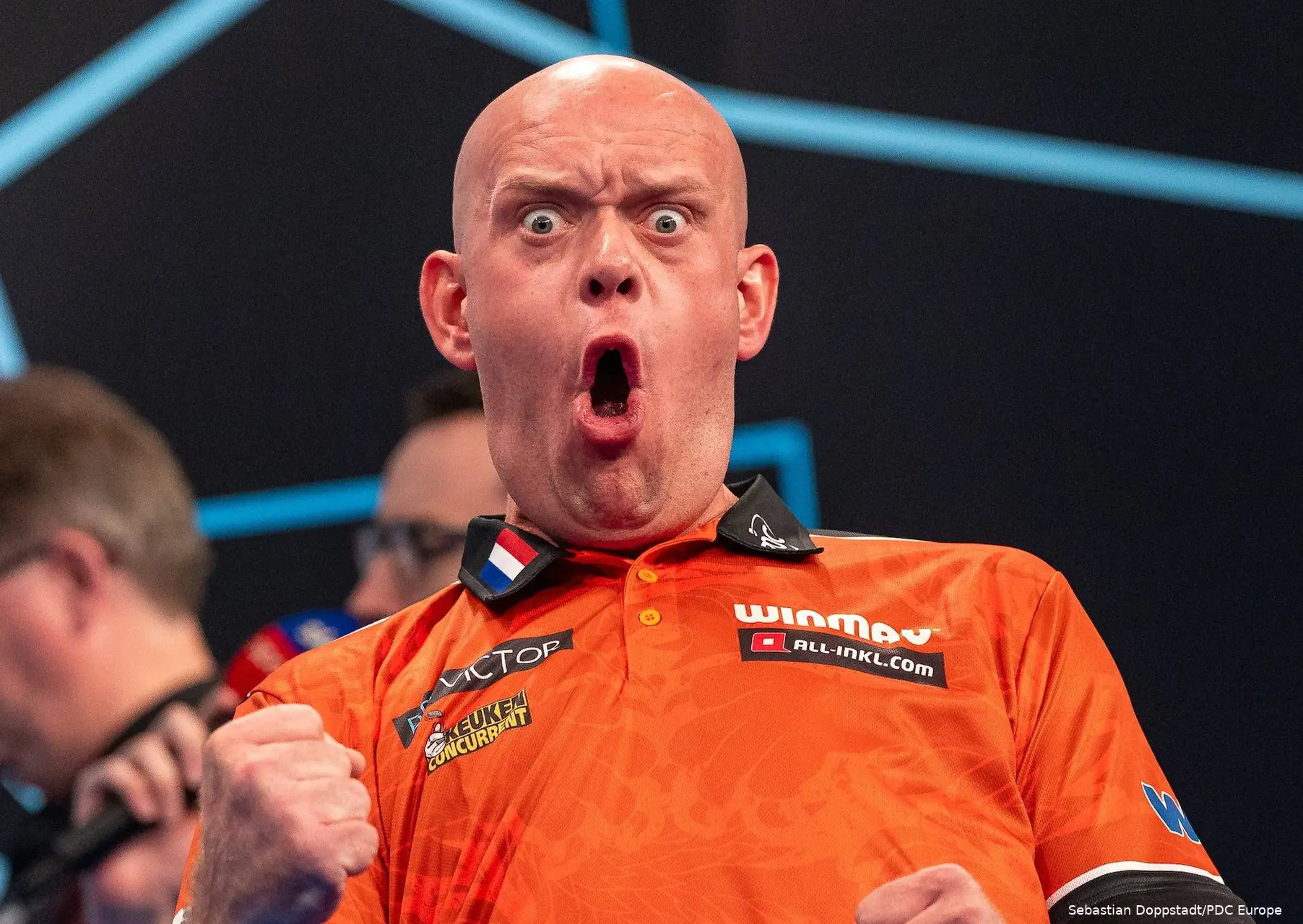 michael van gerwen representing netherlands at the 2026 world cup of darts