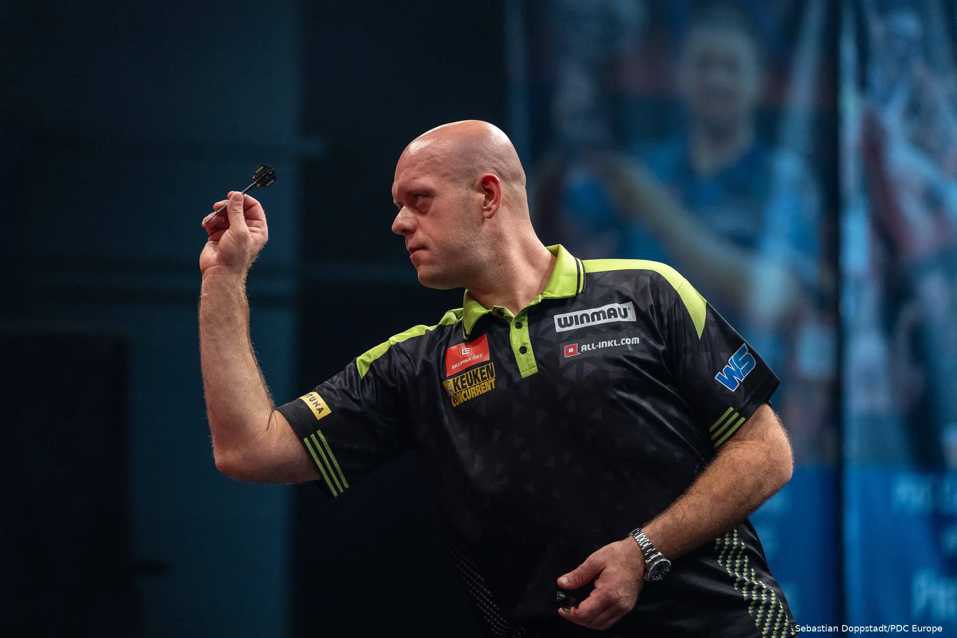 Michael van Gerwen in Aktion.