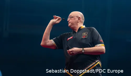 Andrew Gilding in actie