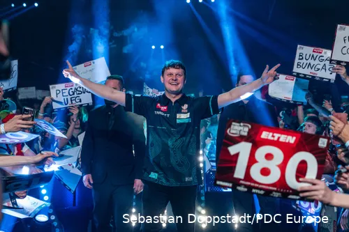 Kevin Doets tijdens zijn walk-on