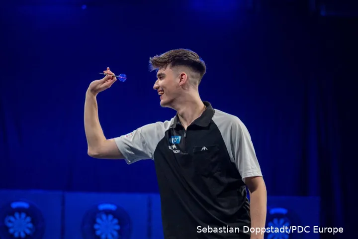The youngest player on the PDC Pro Tour: Yorick Hofkens (18)