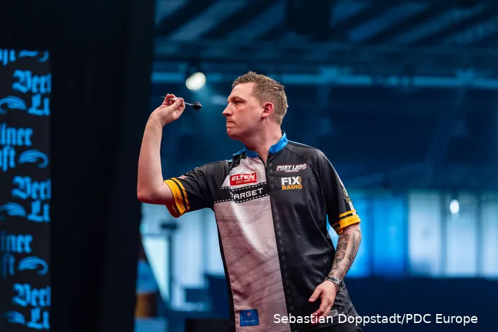 Chris Dobey in Aktion
