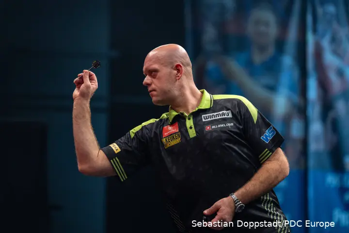 Michael van Gerwen in Aktion