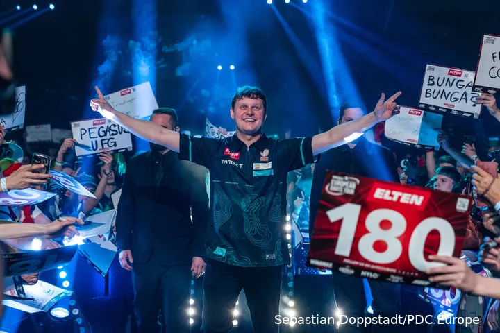 Kevin Doets tijdens zijn walk-on