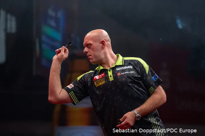 Michael van Gerwen in actie