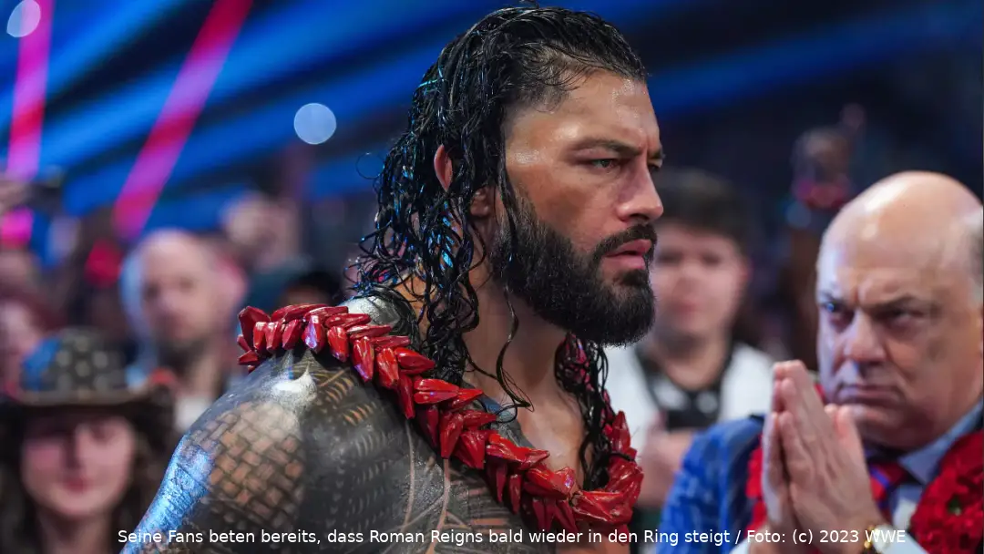 Seine Fans beten bereits, damit Roman Reigns bald wieder in den Ring steigt / Foto: (c) 2023 WWE