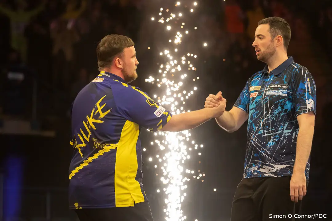 Littler (L) &amp; Humphries (R) look set to battle for number one status over the coming years
