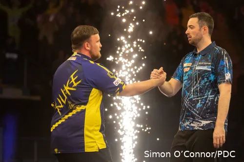 Littler (L) &amp; Humphries (R) look set to battle for number one status over the coming years