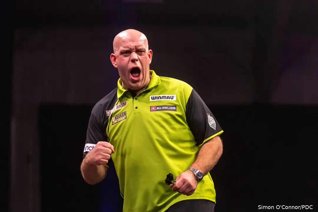 Michael van Gerwen reached the quarter-finals at Players Championship 5