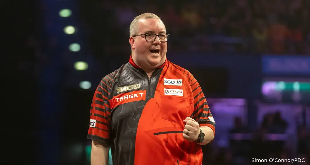 Mit einem Bilderbuch-Decider kämpfte sich Stephen Bunting am Sonntagnachmittag ins Viertelfinale der European Darts Open
