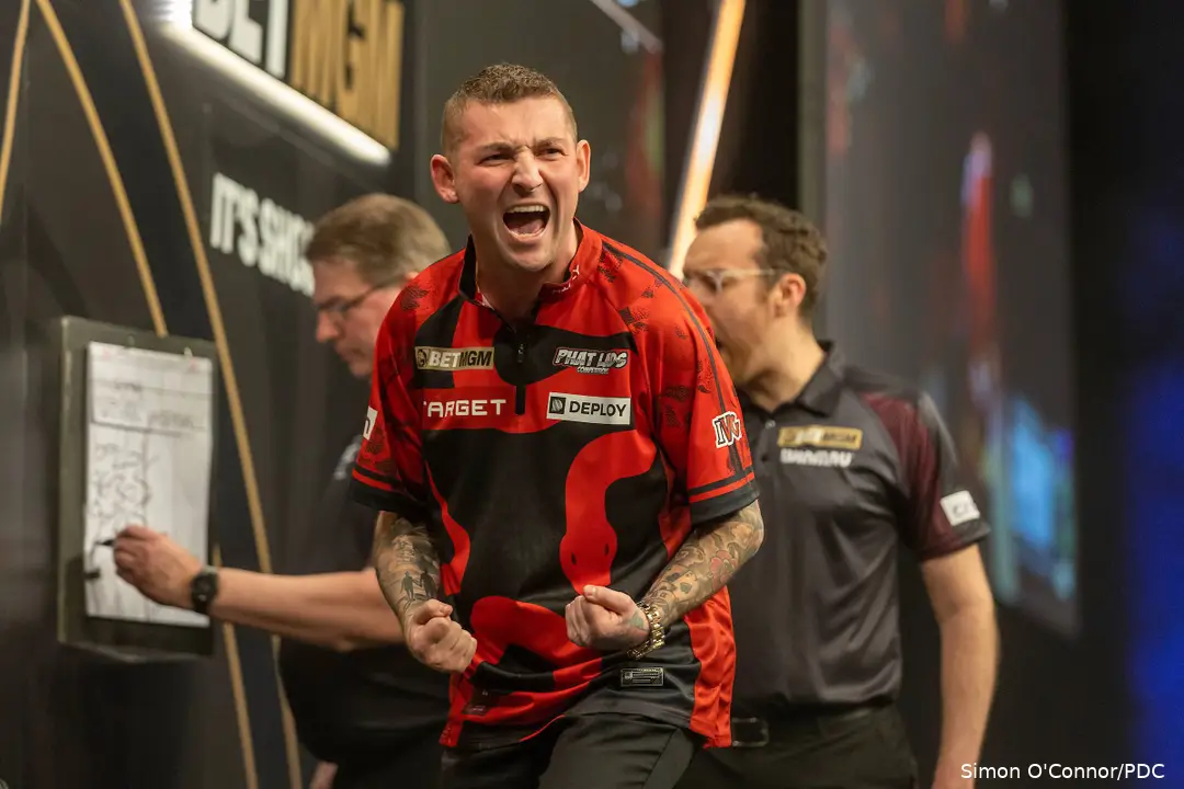 Nathan Aspinall won het UK Open al eens in 2019