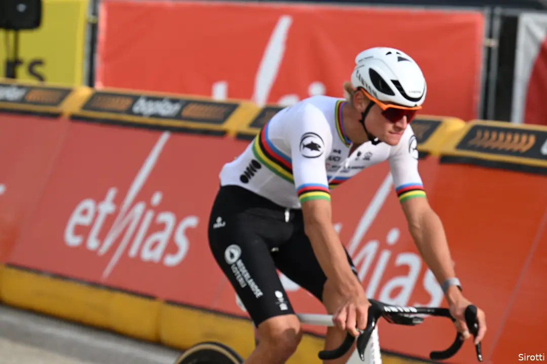 Van der Poel in action during the European Championship in Flanders