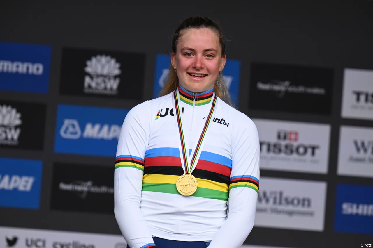 Backstedt has already won multiple rainbow jerseys in her still young career.