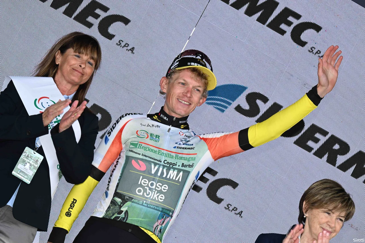 Bouwman was crowned the overall winner in the Coppi e Bartali