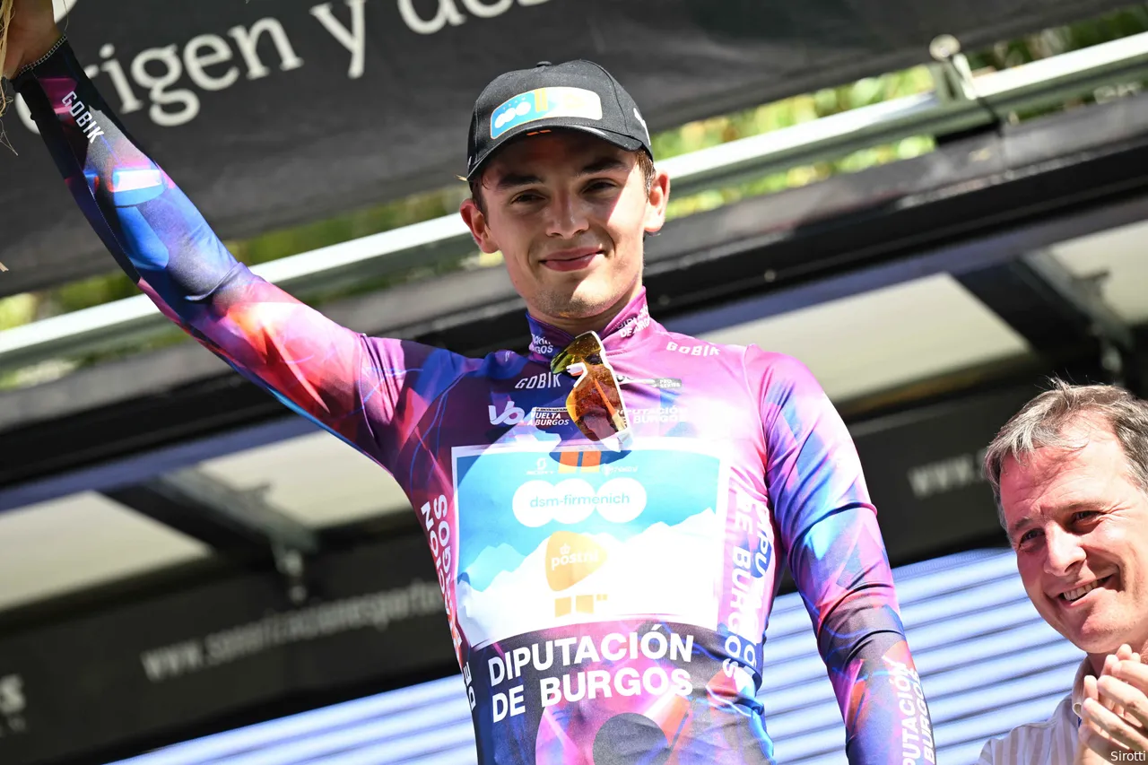 Bittner with his leader's jersey