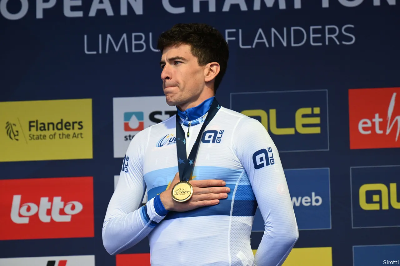 Italy did become European Time Trial Champion at the European Championships with Affini (and it won the Mixed Team Relay)