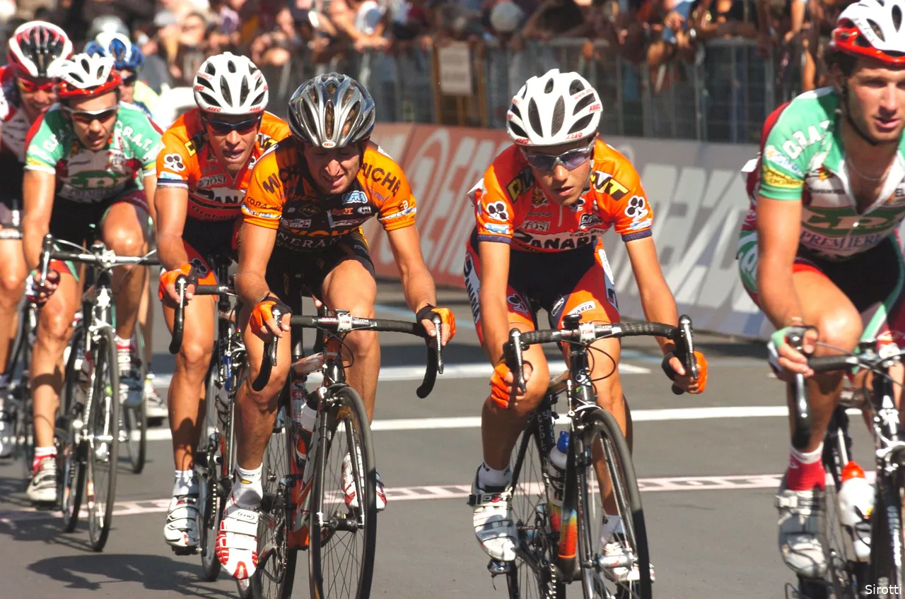 Domenico Pozzovivo in his first pro year in 2005
