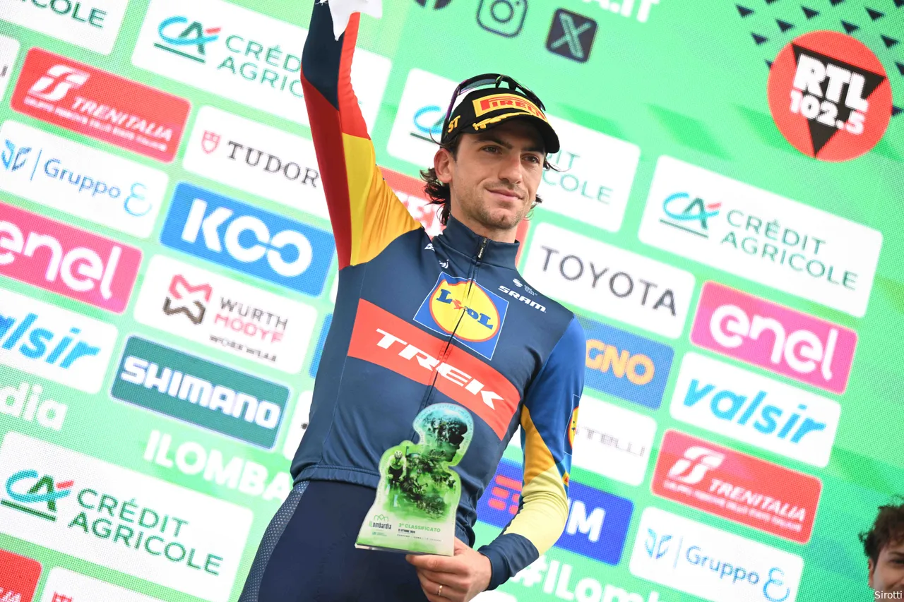 Ciccone on the podium in Lombardy