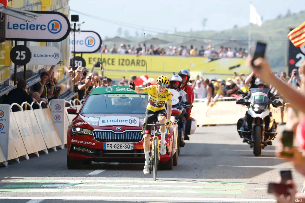 In 2022 Jonas Vingegaard beat his rival Tadej Pogacar on the climb to Hautacam