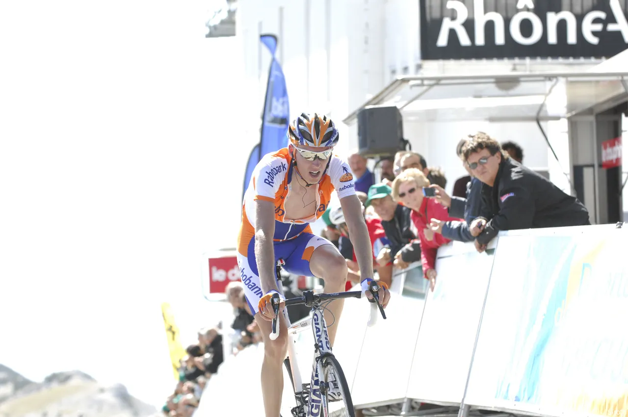 Gesink in the Rabobank team's jersey