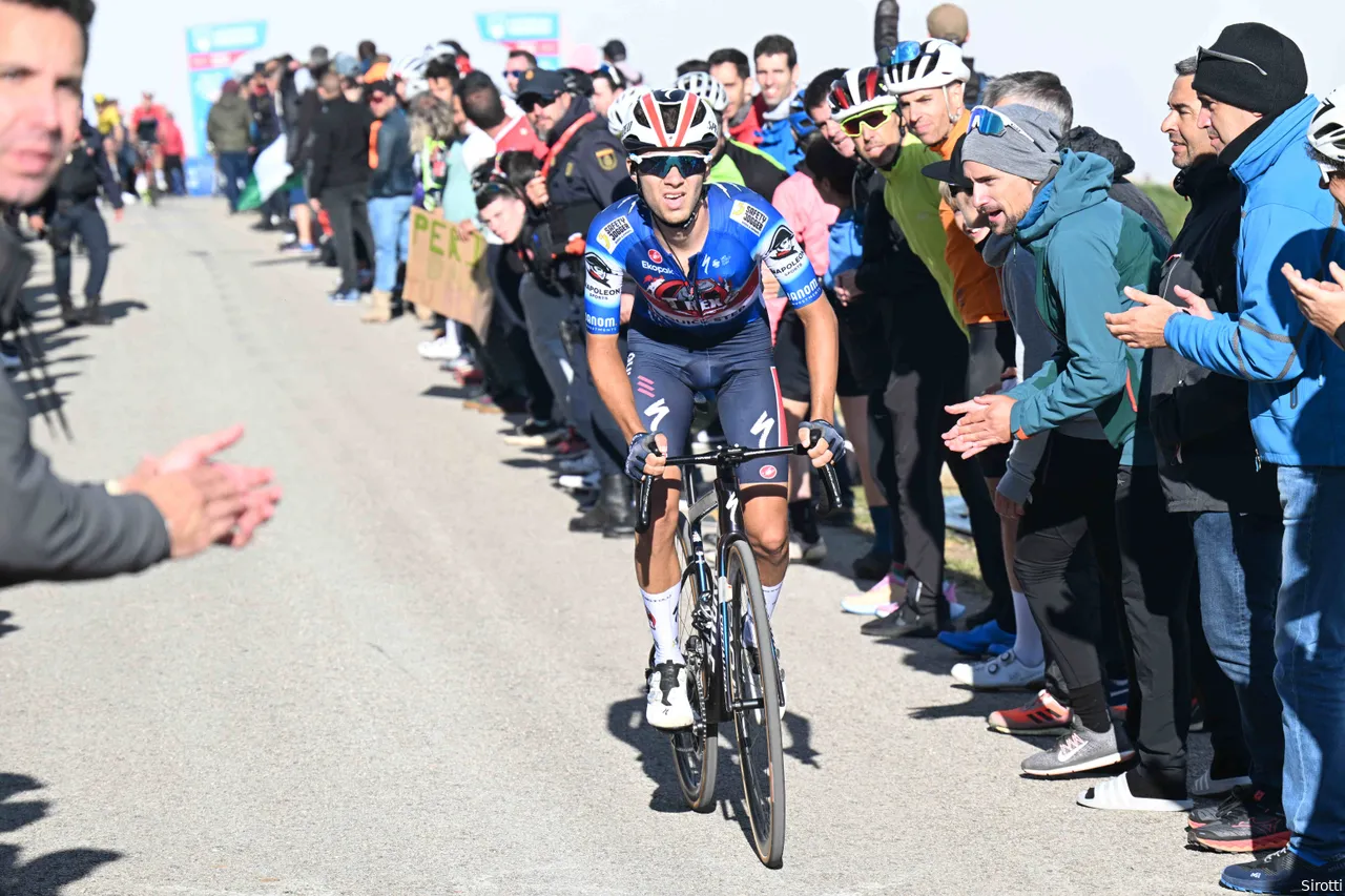 Lecerf in action at the Vuelta a España