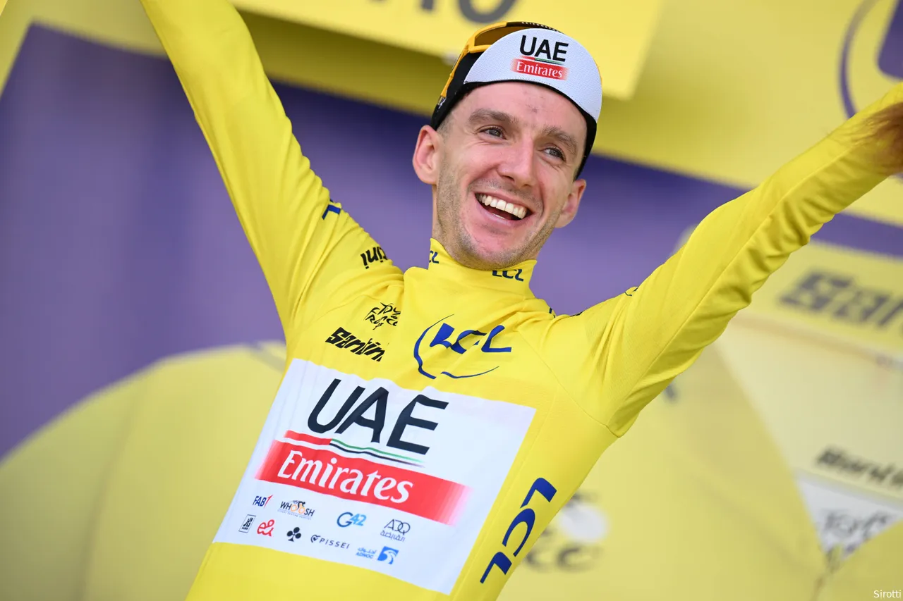 Yates won the first Tour stage in 2023, grabbing the yellow jersey