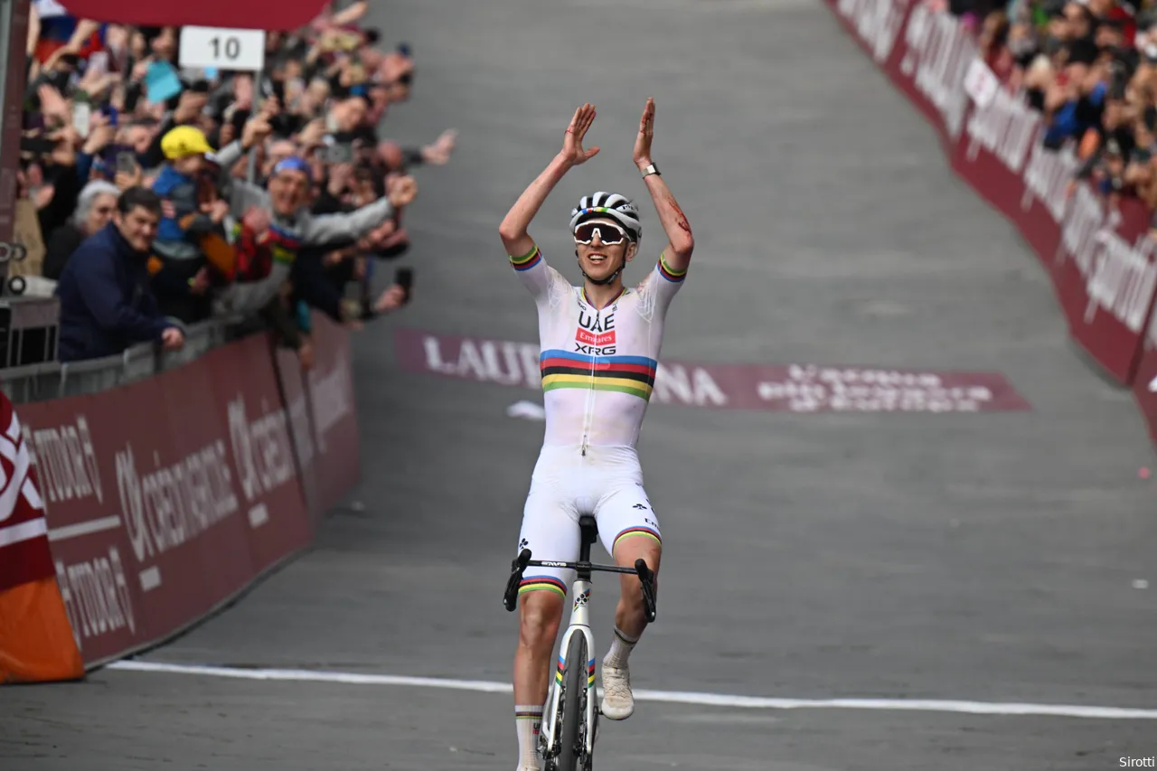 Pogacar wins Strade Bianche for third time