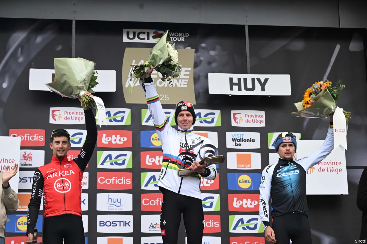 Pidcock placed third in the Flèche Wallonne on Wednesday, behind Pogacar and Vauquelin