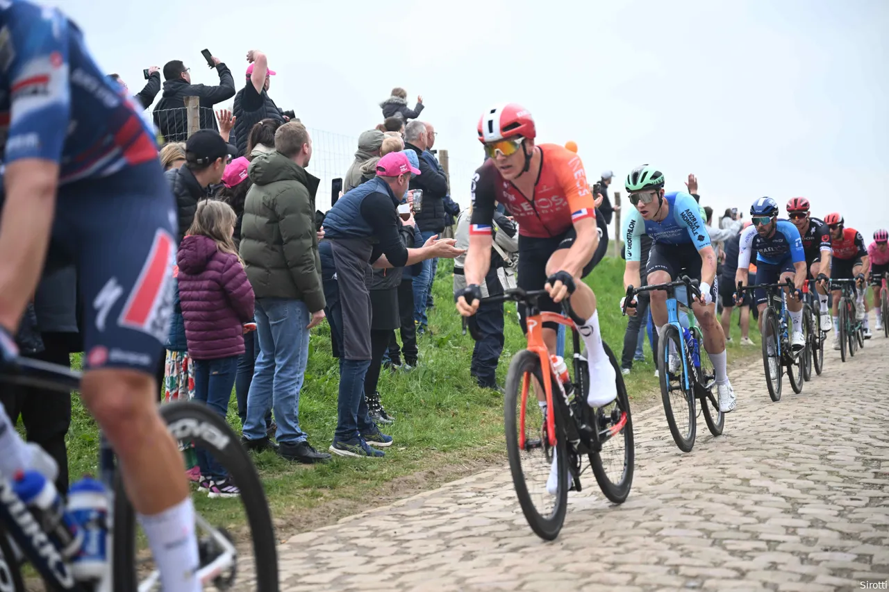Ben Swift fought for all he was worth in the lead group.