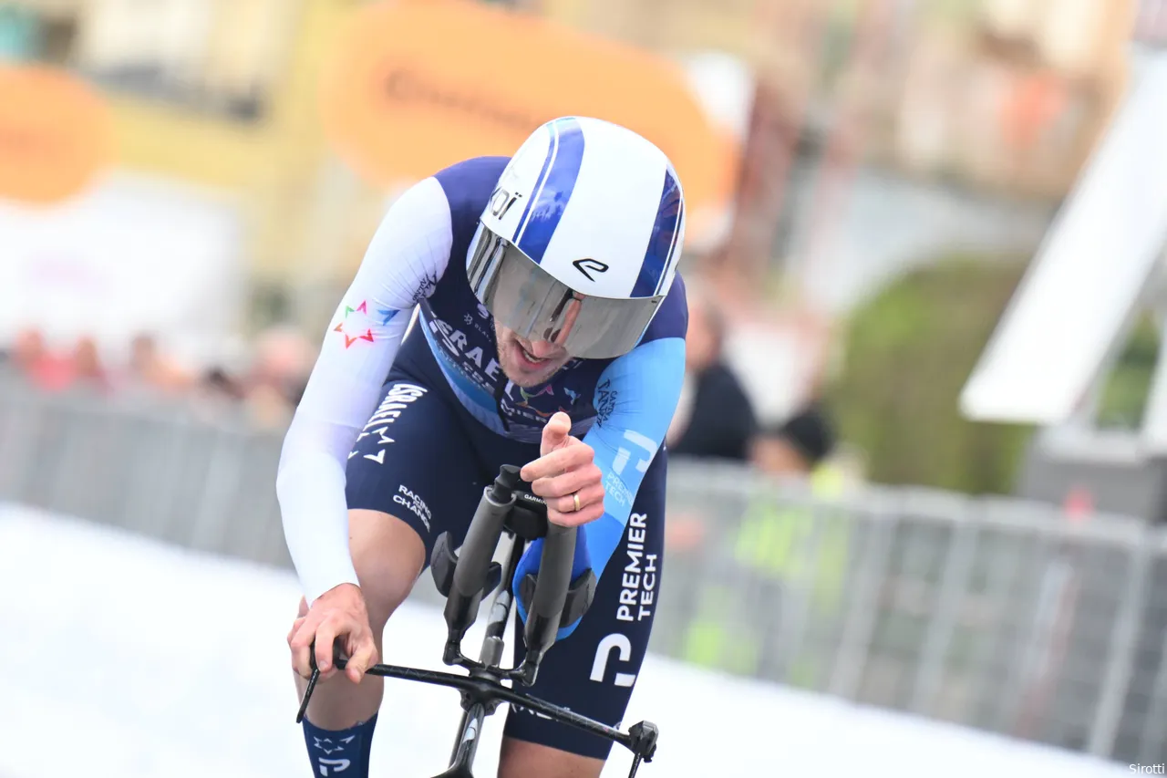 Gee was the best GC rider in the wet second time trial with a 14th place finish.