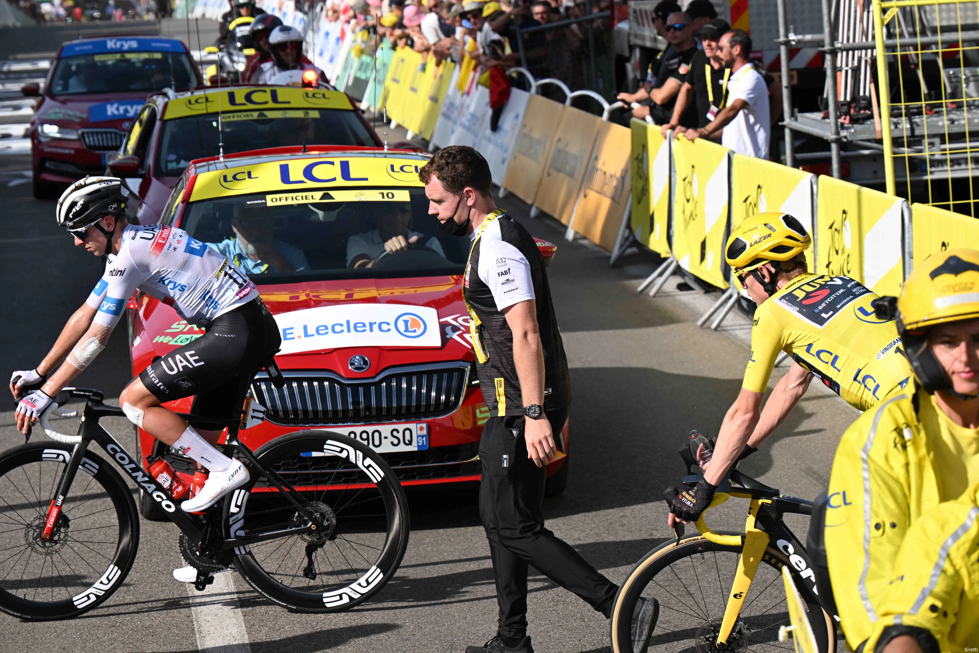 pogacar vingegaard tour de france