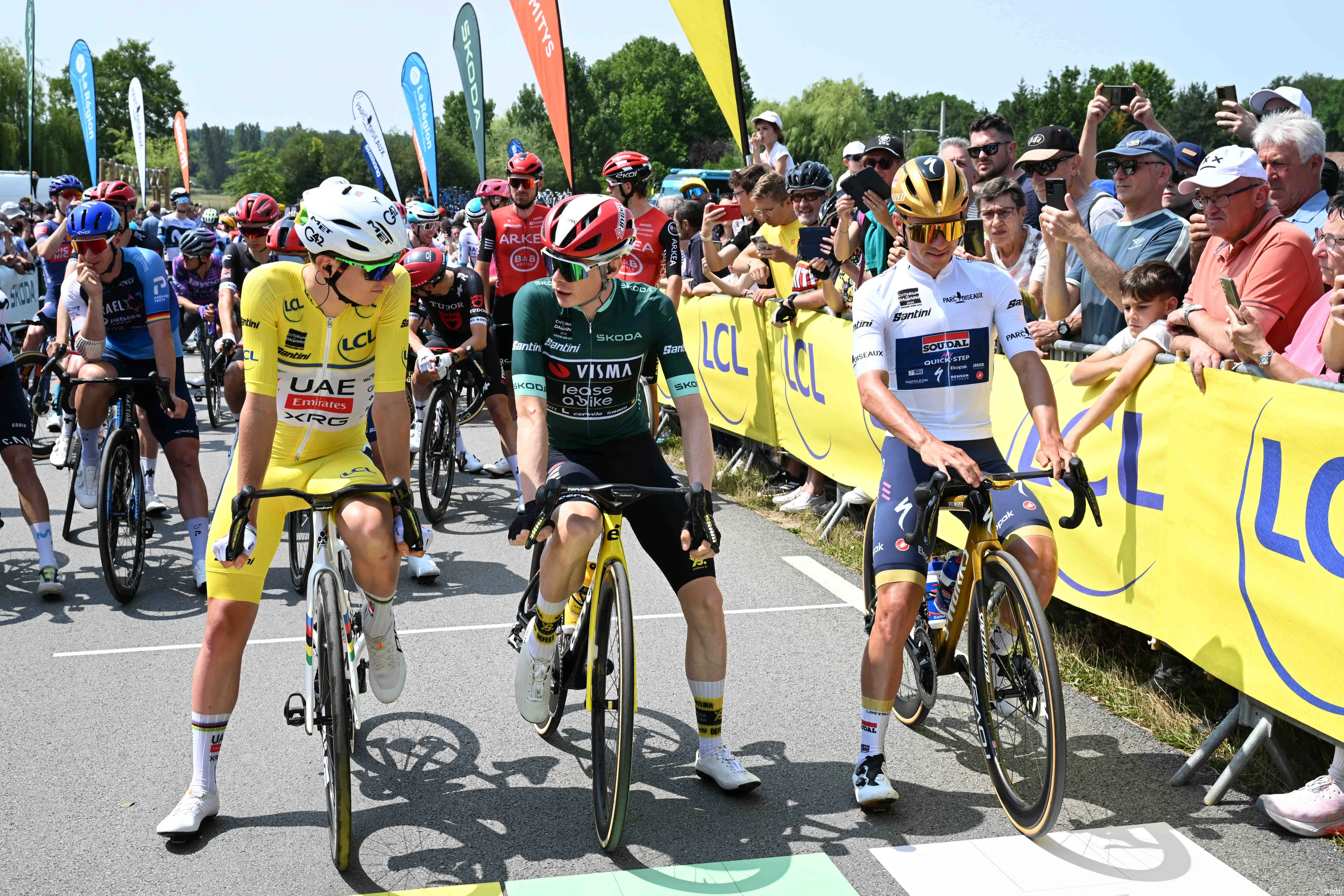 pogacar vingegaard evenepoel