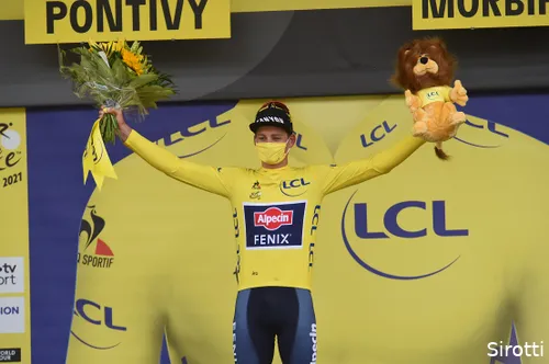 Van der Poel stond vorig jaar na dag twee in het geel.&nbsp;