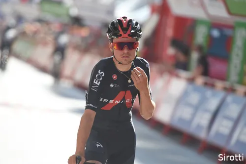 Tom Pidcock in de Vuelta van afgelopen jaar