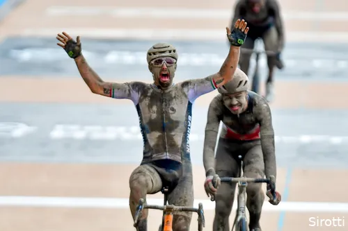 Colbrelli won in 2021 voor Mathieu van der Poel