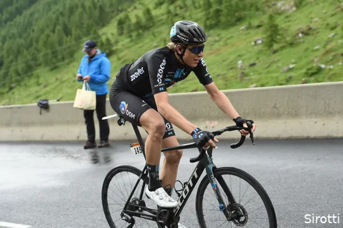 Eekhoff vorig jaar in actie tijdens de negende etappe van de Tour de France