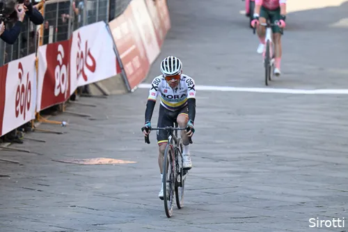 Sergio Higuita was ook al goed in Strade Bianche